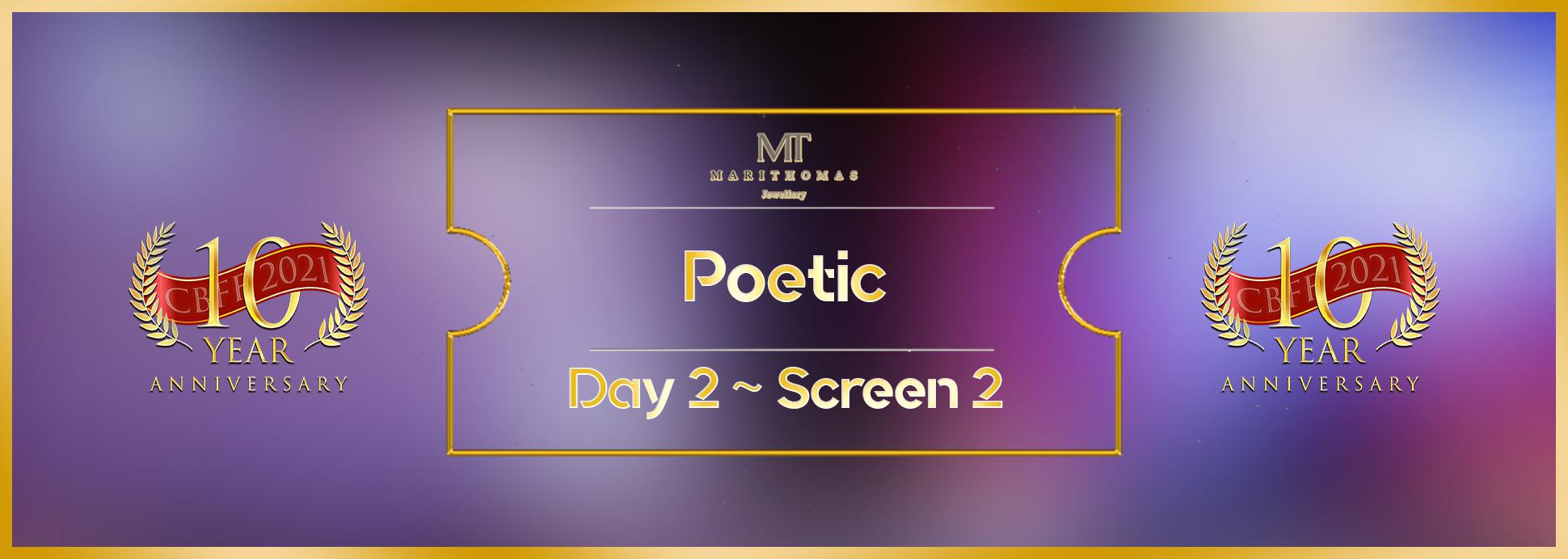 Day 2, Screen 2: Poetic Shorts